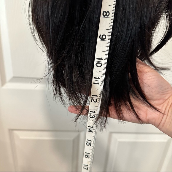 12” Natural Black Bob Wig 100% Human Hair 13x4 HD Lace Front 150% Density It#RH - Picture 14 of 16